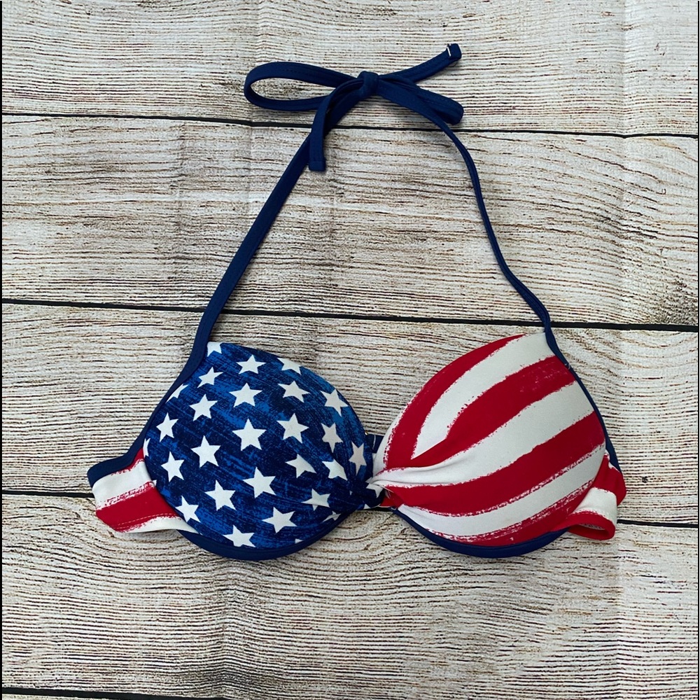 american flag bikini top